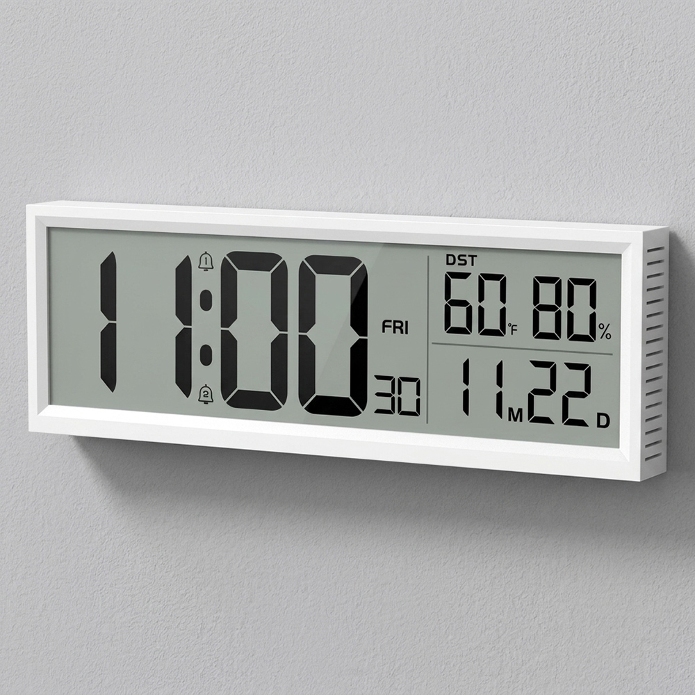Weather Station Indoor - ساعة منبه رقمية مع مؤشر للحرارة