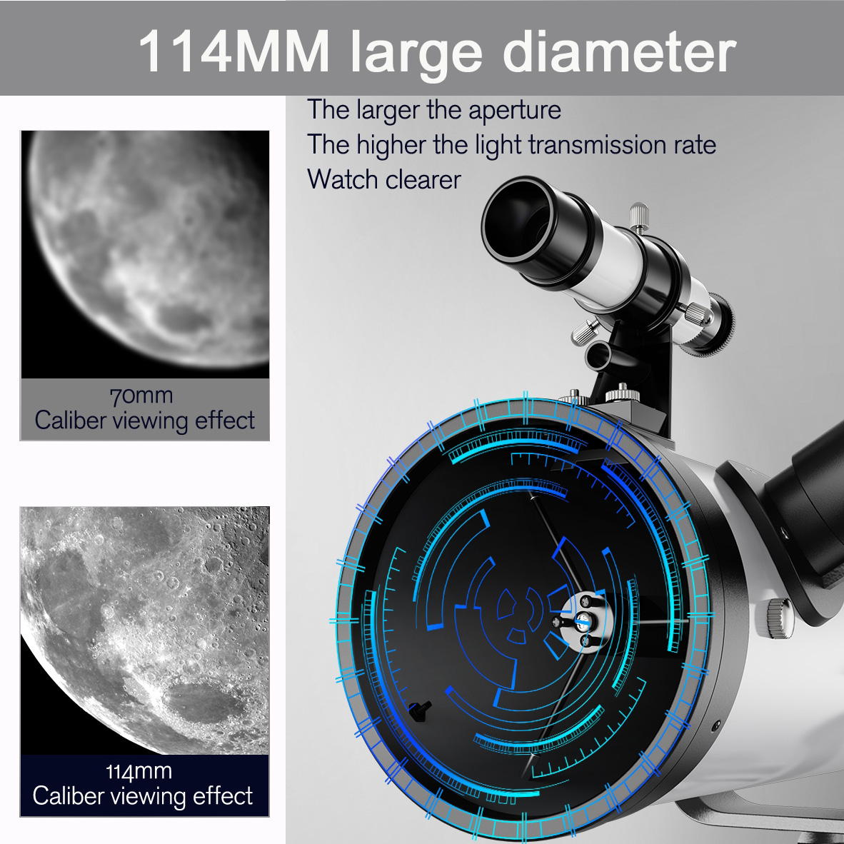 875X تلسكوب فلكي احترافي F7007 - مراجعة National Geographic Telescope 114Mm وسعره