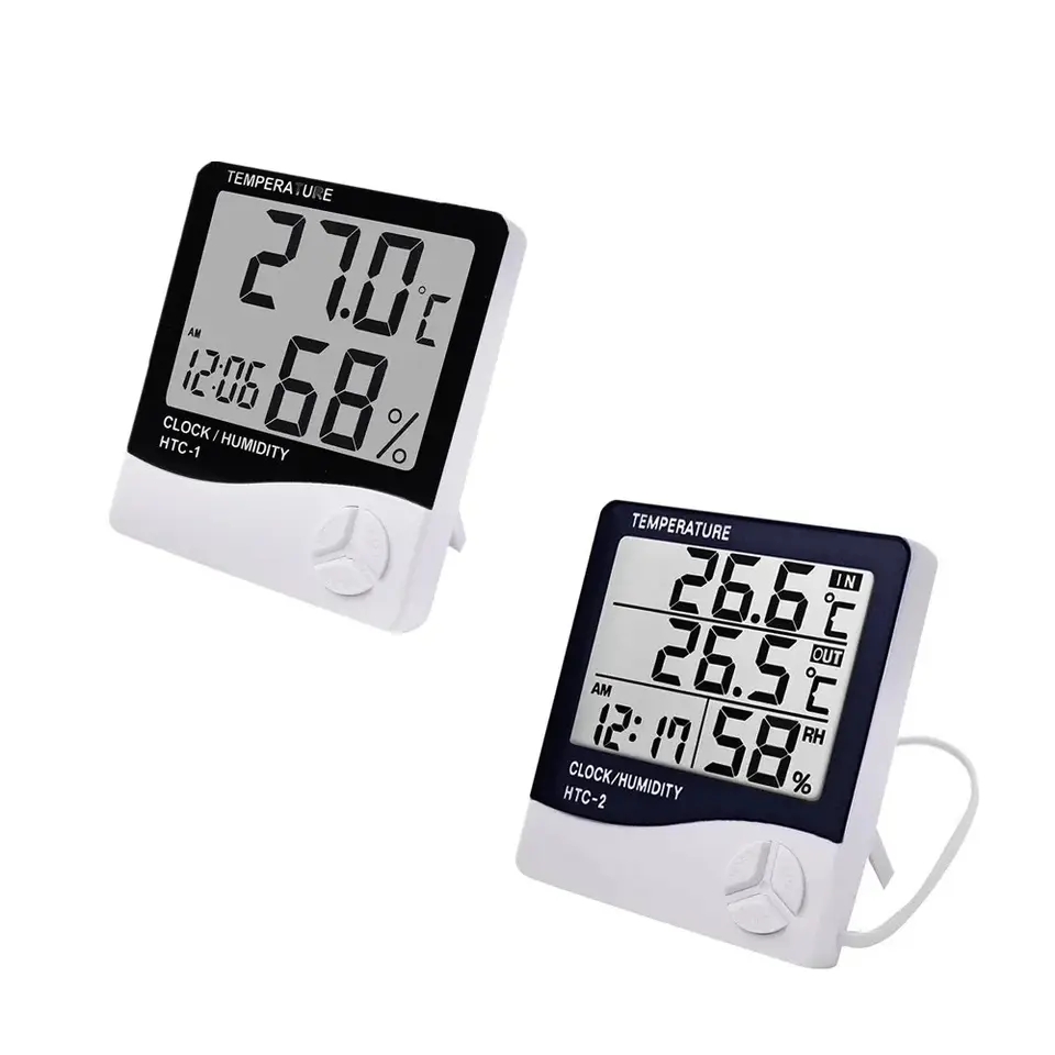 مقياس حرارة ورطوبة رقمي داخلي  - مراجعة Weather Station Indoor وسعره