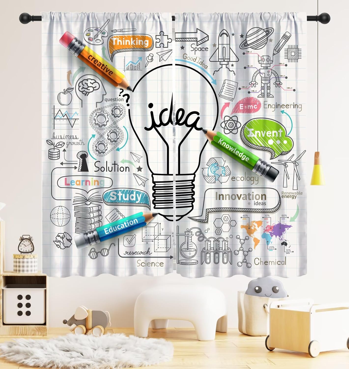 ستائر تعليمية كرتونية للعلوم،  - مراجعة Science Nursery وسعره